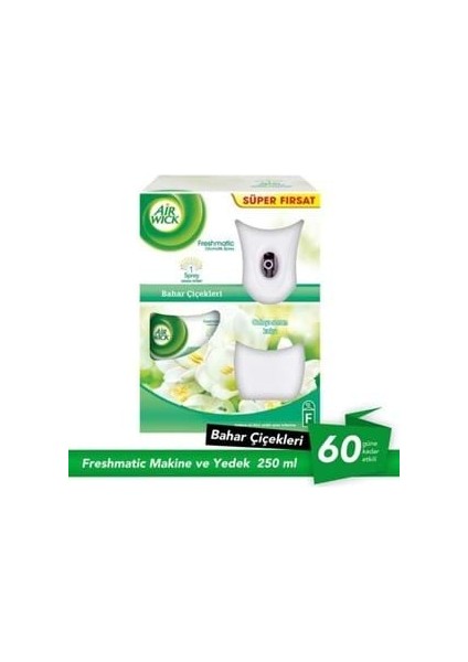 Airwick Oda Sprey Freshmatıc 1 Yedek+Makine Bahar Çiçekleri