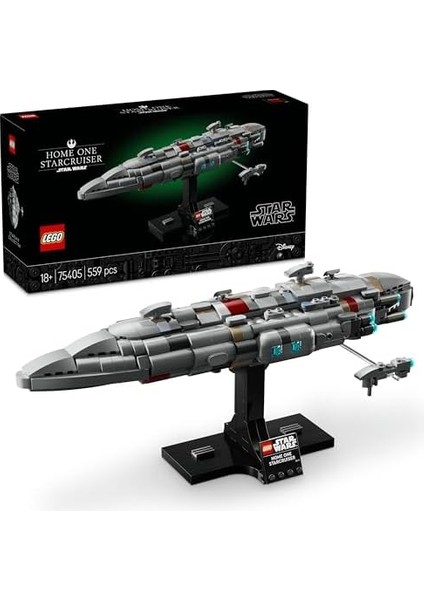 : Jedi In Dönüşü Home One Starcruiser 75405 - Seven Yetişkinler Için Koleksiyonluk Rahatlatıcı Starship Yapım Seti, Doğum Günü Hediyesi (559 Parça) modelleri