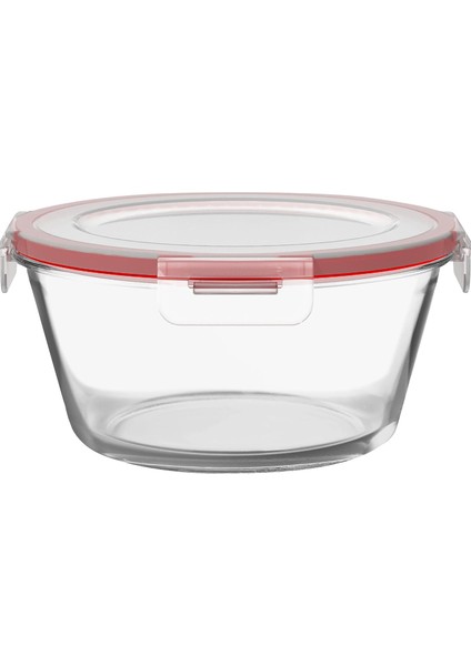 Kırmızı Contalı Borcam Saklama Kabı 860 cc - Tekli