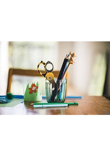 Çocuk Hayvan Makası Arı Motifli, 4 Yaşından Itibaren, Uzunluk: 13 Cm, Sağ ve Sol Elini Kullananlar Için, Paslanmaz Çelik Bıçak/plastik Saplar, Sarı, 1003747 fiyatları