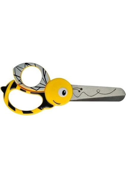 Çocuk Hayvan Makası Arı Motifli, 4 Yaşından Itibaren, Uzunluk: 13 Cm, Sağ ve Sol Elini Kullananlar Için, Paslanmaz Çelik Bıçak/plastik Saplar, Sarı, 1003747 modelleri