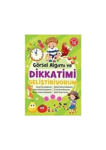 Dikkat ve Görsel Algı -Büyüyorum Öğreniyorum - Bıcırık Yayınları