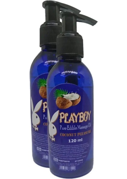 Pure Edible Massage Oil 240ML Hindistan Cevizi Aromalı Masaj Yağı x 2 Adet