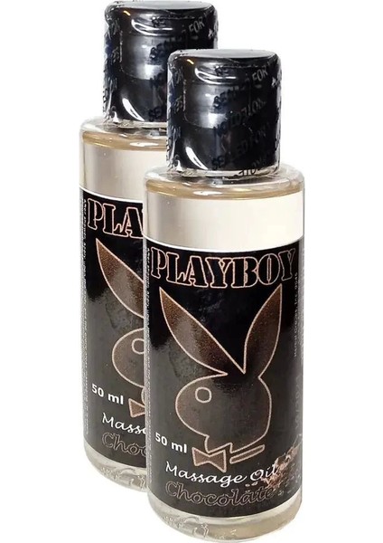 Playboy Chocolate Flavored Massage Oil 100ML Çikolata Aromalı Masaj Yağı x 2 Adet
