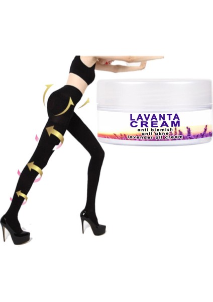 Lavanta Cream Akneye Sivilceye 50 ml + (L-Xl) Mikro Kapsüllü Inceltme&biçimlendirme Taytı