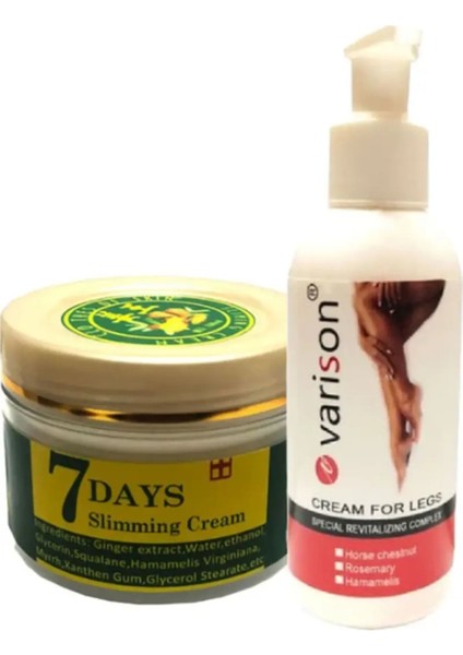 Varison 120 ml Bacak Krem + 7 Days Slimingcream Yaza Hazırlık Jeli