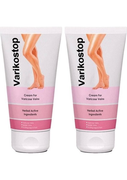 Varikostop Var.isli Damarlarıma Effektif Masaj ve Bakım Kremi 50 ml x 2 Adet