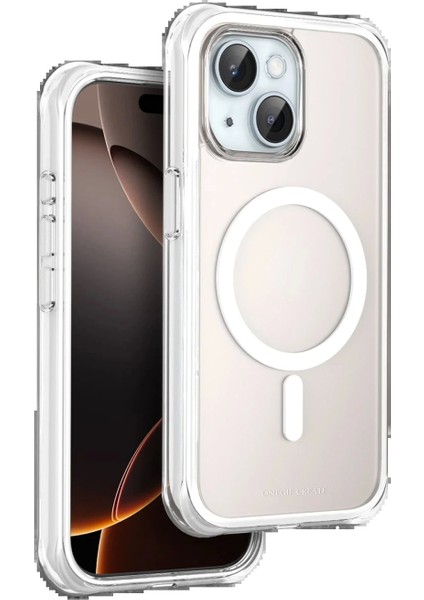 Apple iPhone 15 Hulk Magsafe Kapak - Beyaz