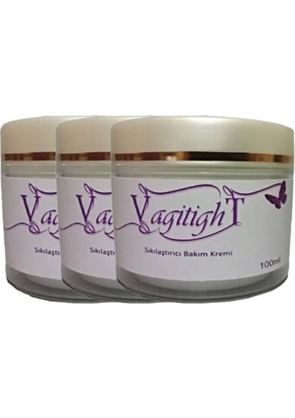 Vagitight 3lü Adet Kadınlara Özel Bölge Şekillendirme Pres Kremi Antigeniş 100 ml