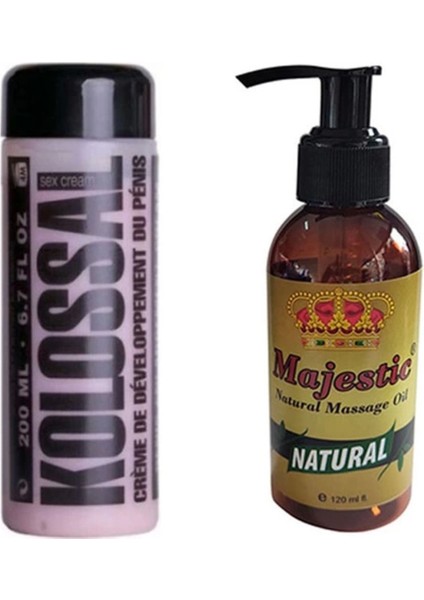 Erkek Genital Kremi 200 Ml. + Masaj Yağı