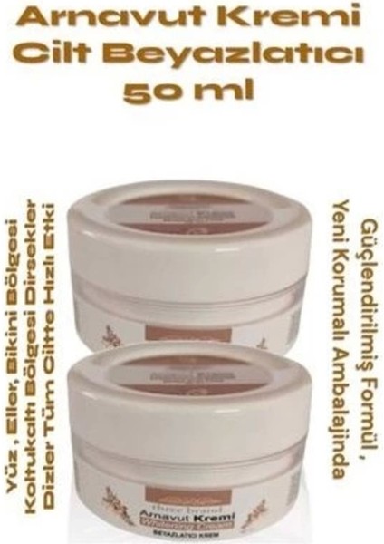 Cilt Beyazlatıcı Arnavut Kremi 50 ml x 2 Adet- Skin Whitening Cream