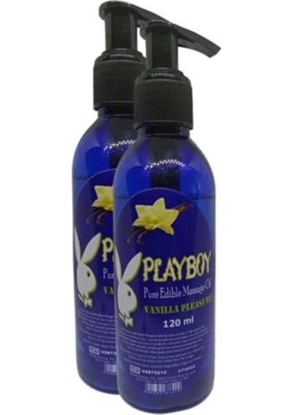 Playboy Pure Edible Massage Oil 120ML Vanilya Aromalı Masaj Yağı 2 Adet
