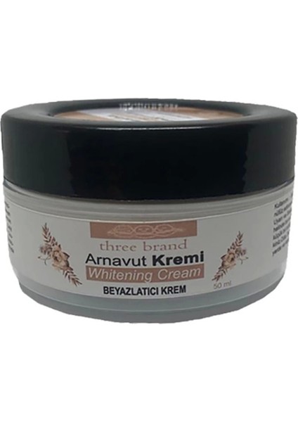 Three Brand Arnavut Kremi Whitens Cream Tümbölge Aklık Kremi 50 ml