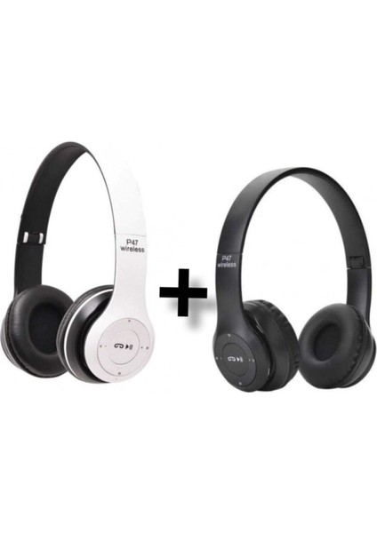 1 ADET P47 Extra Bass Wireless Bluetooth Kulaklık 5.1 Edr Dtgo Premium