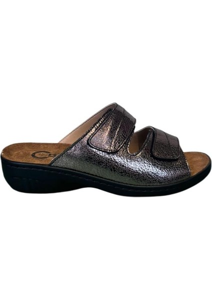 Geniş Kalıp Kadın Tabanı Çıkabilen Iki Cırtlı Terlik 379