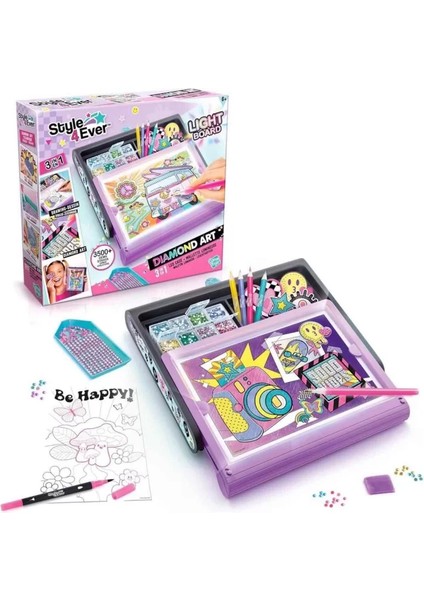 3in1 Style 4 Ever LED Işıklı Elmas Sanatı Seti