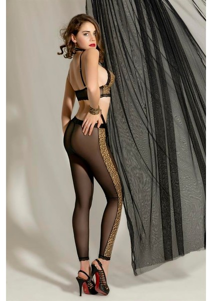 Fantezi Bralet, Pantolon Takım Leopar (BRF6204) modelleri