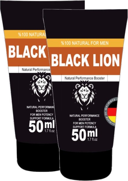 Black Lion 2 Adet 50 ml Men Booster Krem Erkeklere Özel Anlar Için Hareketlendirici Krem 566
