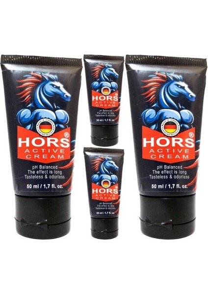 4 Adet Hors Active Cream 50 ml Erkek Özel Zaman ve Katılık
