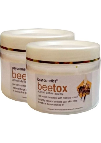 Ipsycosmetics Beetox Doğal Arı Özü - Yüz Cilt Dekolte Boyun Kremi 100 ml x 2 Adet