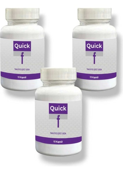 Quick F 15'li Diyet Destekleyici Takviye x 3 Adet