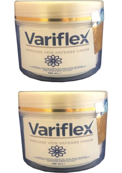 Variflex Varicose Vein Defense Bacak Var.isleri Için Masaj Bakım Kremi 100 ml 2 Adet