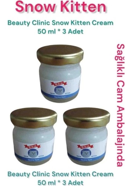 Beauty Clinic Snow Kitten Krem 3 Adet 50 gr