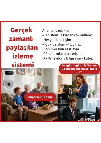 4mp Iç Mekan 360 Derece Wi-Fi Güvenlik Kamerası, Gece Görüşlü fırsatları