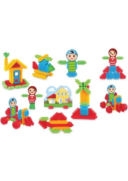 Dede Kaktüs Bloklar Kova 120 Parça