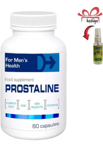 Prostaline Prostatla Sorunu Olan Erkeklere Akış Rahatlatma Desteği 60'lı x 1 Adet Çörekotu Yağı