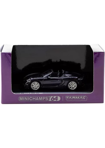 Tarmac Works x Minichamps 1/64 Porsche 718 Spyder Rs Viola Metallic modelleri