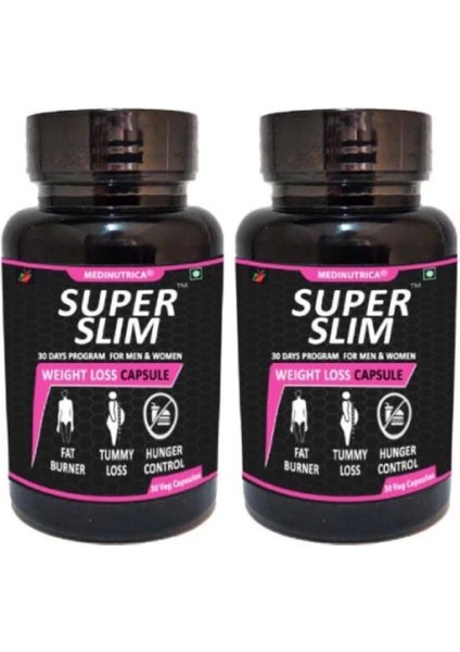 Süper Slim 30'lu Za.yıflama Diyet Takviyesi x 2 Adet