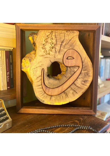 ' Vav ' Meşe ve Maun Ağacından El Işçiliği Duvar Tablosu fiyatları