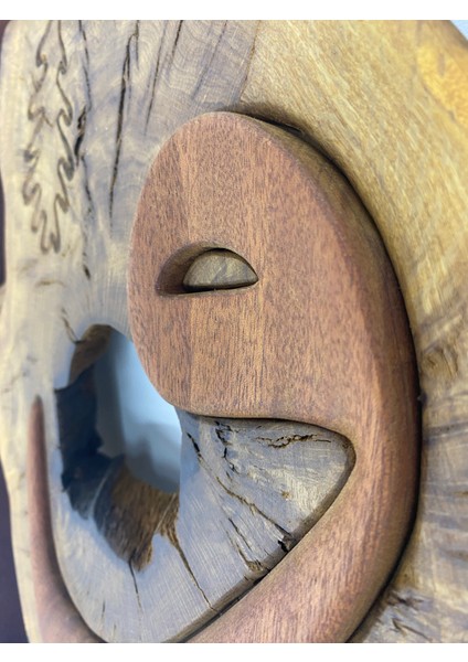 ' Vav ' Meşe ve Maun Ağacından El Işçiliği Duvar Tablosu fırsatları