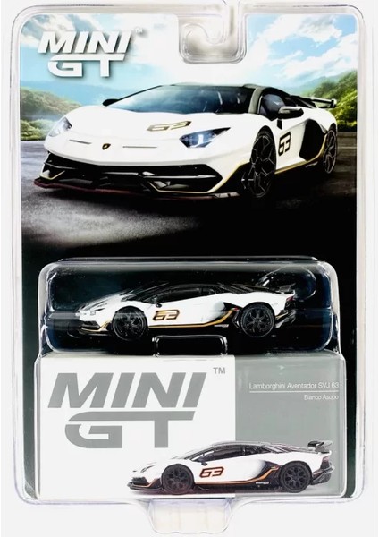 Mini Gt 1/64 Lamborghini Aventador Svj 63 Bianco Asopo fiyatları