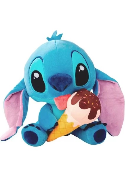 Dondurma Yiyen Stitch Peluş 25 cm