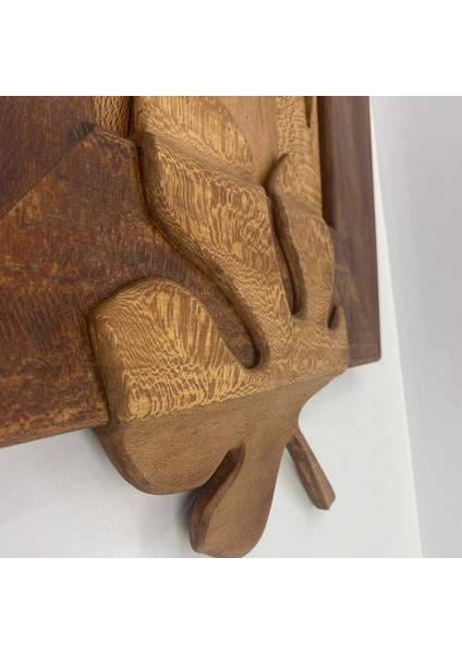 '' Allah '' Çınar Ağacından Oyma El Işçiliği Duvar Tablosu fırsatları