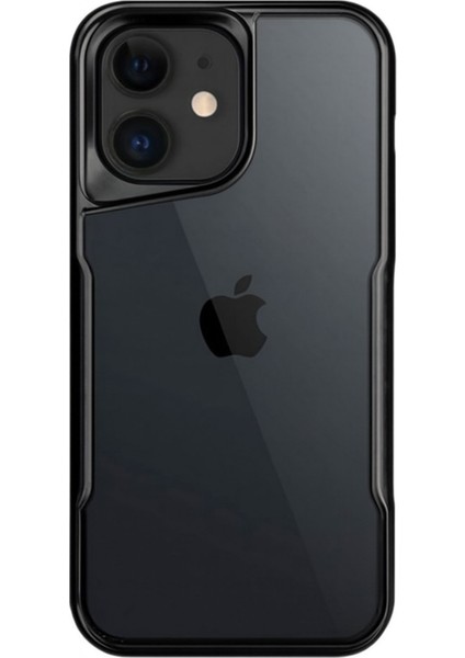 iPhone 12/12 Pro Kılıf Darbe Önleyici Kenar Renkli Silikon Kapak