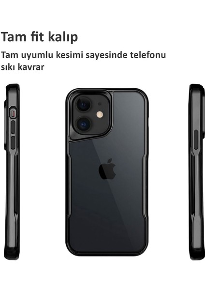 iPhone 12/12 Pro Kılıf Darbe Önleyici Kenar Renkli Silikon Kapak modelleri
