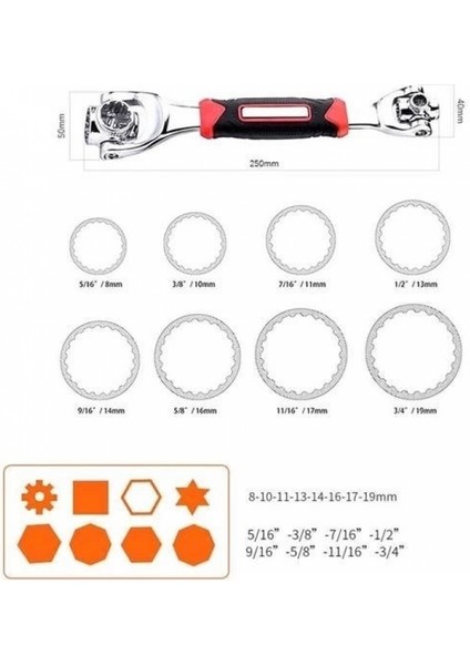 48 Fonksiyonlu Lokma Anahtar Seti Akıllı Lokma Anahatar Kiti