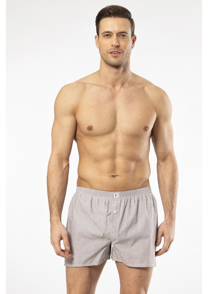 Türen Poplin Erkek Boxer 1113/DÜZ Kahverengi modelleri