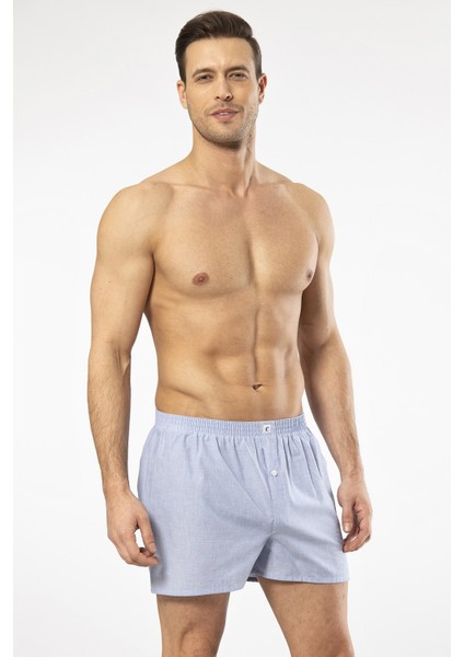 Poplin Erkek Boxer 1113/DÜZ Mavi fiyatları
