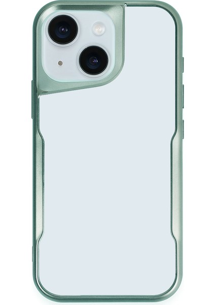 iPhone 15 Kılıf Darbe Önleyici Kenar Renkli Silikon Kapak