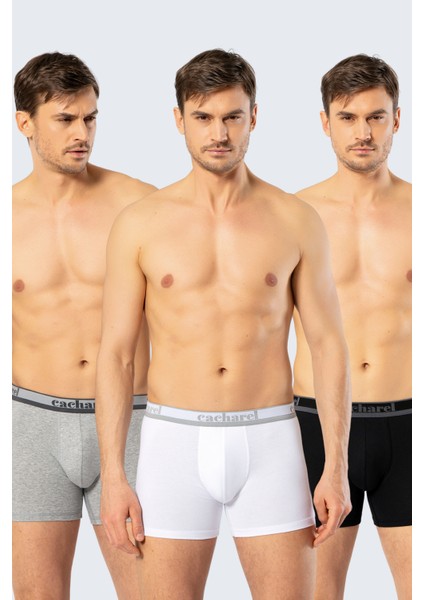 Erkek Uzun Paçalı 3'lü Boxer