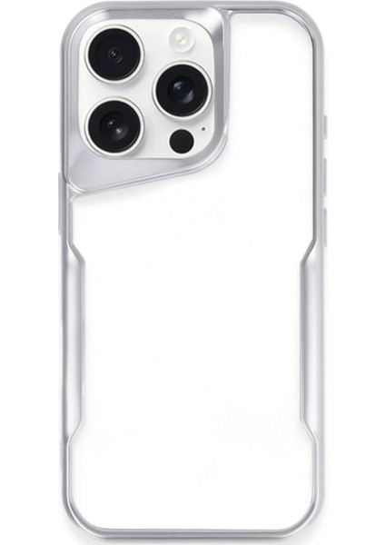 iPhone 15 Pro Kılıf Darbe Önleyici Kenar Renkli Silikon Kapak