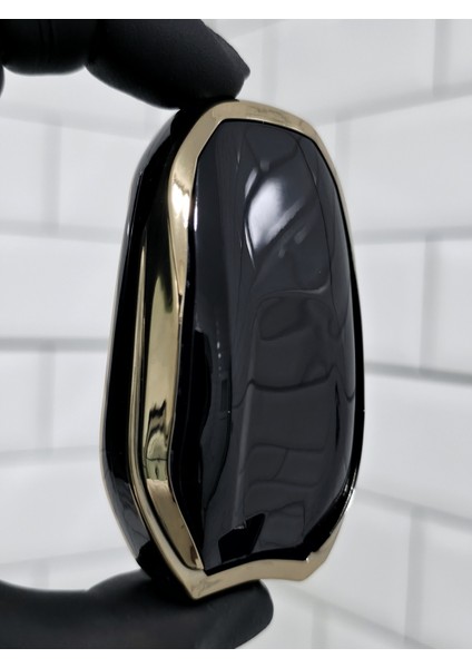 Peugeot 208 308 408 508 2008 3008 5008 Far Göstergeli Smart Nano Anahtar Kılıfı Siyah Gold fiyatları
