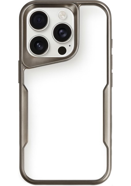 iPhone 15 Pro Kılıf Darbe Önleyici Kenar Renkli Silikon Kapak