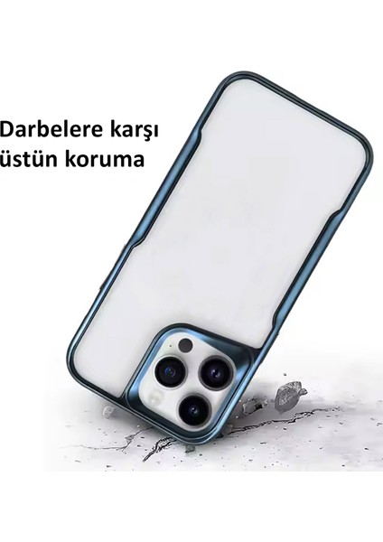 iPhone 16 Kılıf Darbe Önleyici Kenar Renkli Silikon Kapak fırsatları
