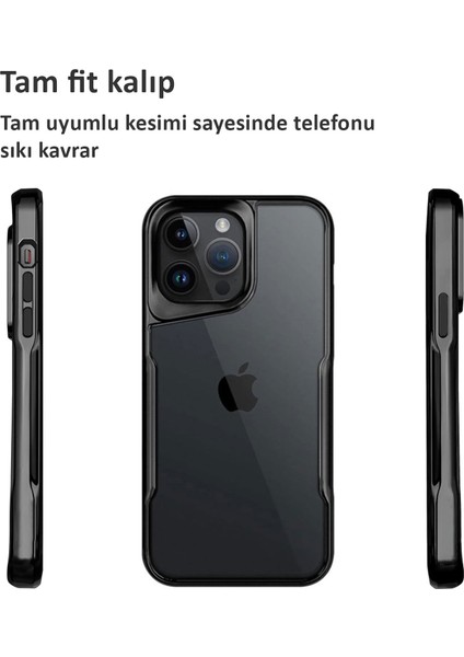 iPhone 14 Pro Max Kılıf Darbe Önleyici Kenar Renkli Silikon Kapak modelleri
