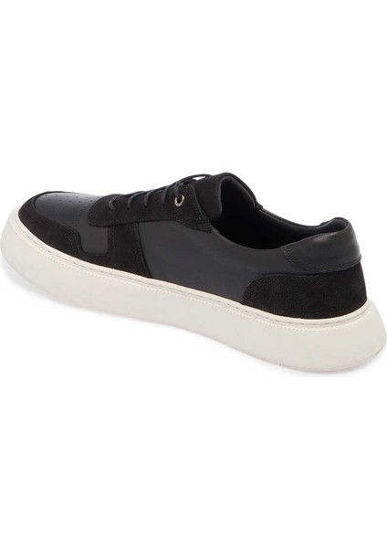 Siyah Hakiki Deri Erkek Sneaker - E24I1AY56814-A64